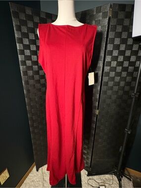 a new day Vibrant Red Sleeveless Maxi Dress